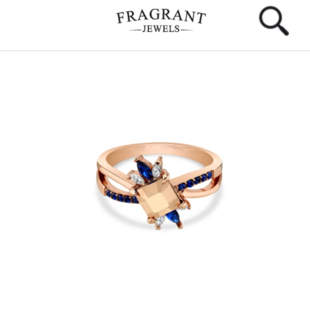 Fragrant Jewels Owl Rose Gold Swarovsk Ring 25$